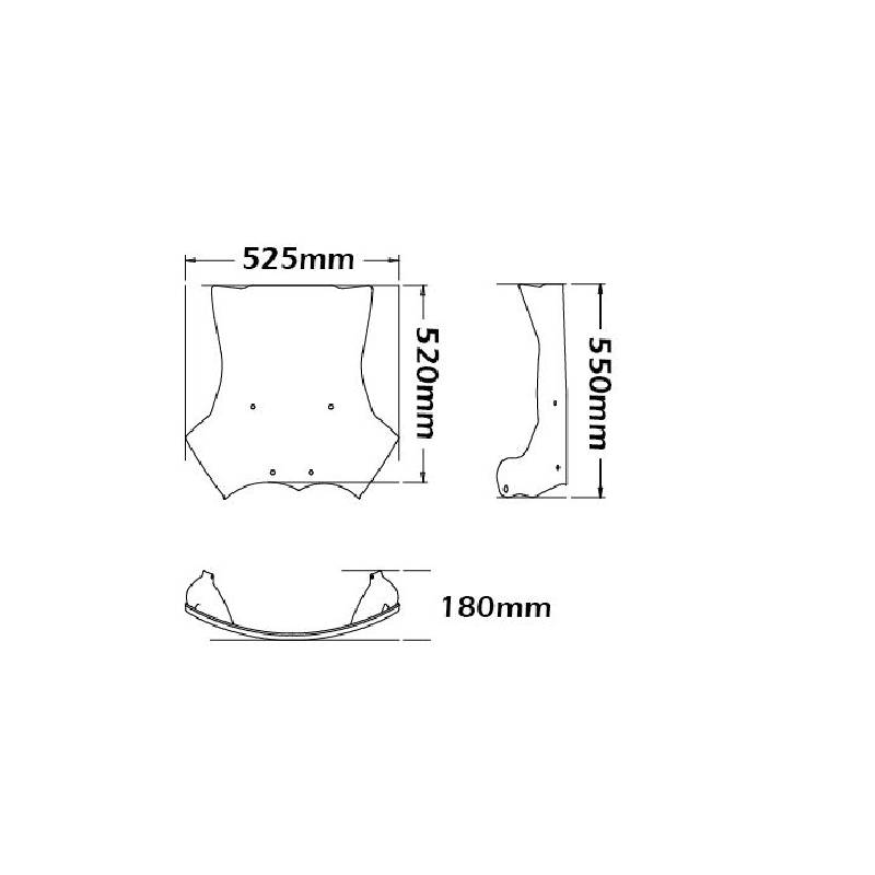 Parabrisas alto original BMW r 1200 gs standard 04-12